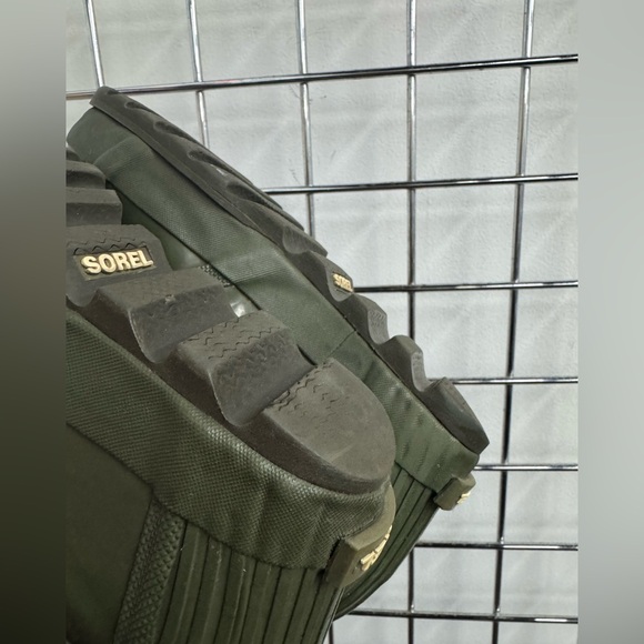 Sorel Joan Rain Wedge Rubber Boots in olive green Womens size 7.5 - Picture 6 of 10